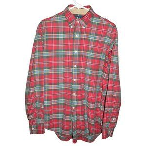 Ralph Lauren Red Button Down Flannel / Size: Medium